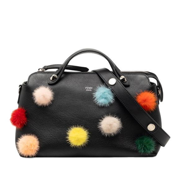 Fendi Handbags - Pre-Loved Fendi Medium Leather Pompom By The Way Satchel